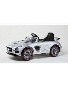 Coche electrico MERCEDES SLS deportivo plata 2