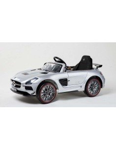 Coche electrico MERCEDES SLS deportivo plata 2