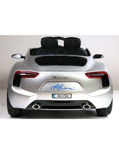 Coche electrico MASERATI ALFIERI plateado