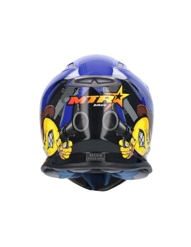 Casco shiro MTR MX-306 azul