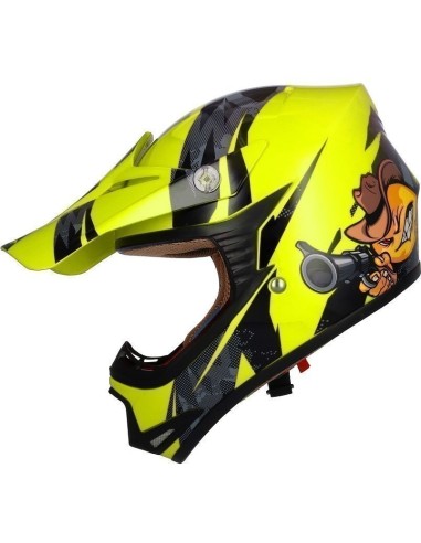 Casco shiro MTR MX-306 fluor