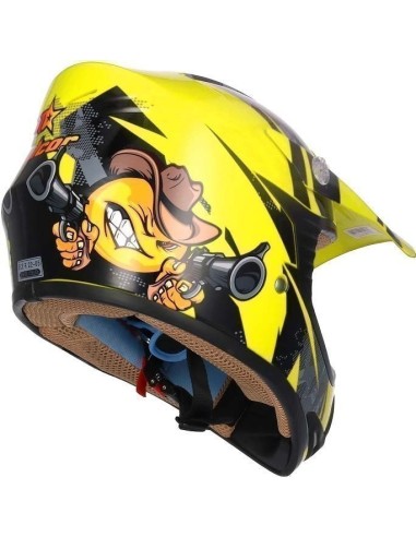 Casco shiro MTR MX-306 fluor