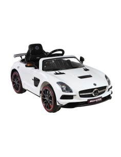 JUGUETES -Coche electrico MERCEDES SLS deportivo blanco