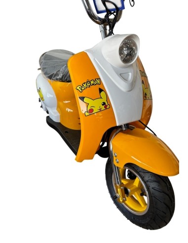 JUGUETES -Mini Vespa electrica infantil Pikachu 250w